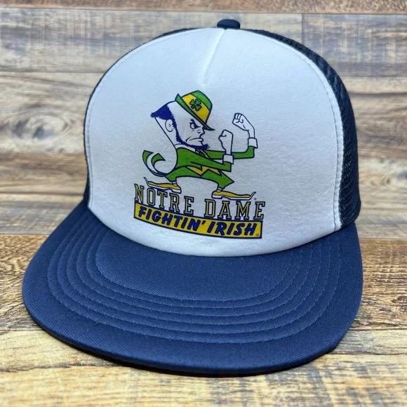 Vintage Notre Dame Fighting Irish 4 Panel Hat image_69a1c179-1e46-4644-8924-  main image 4